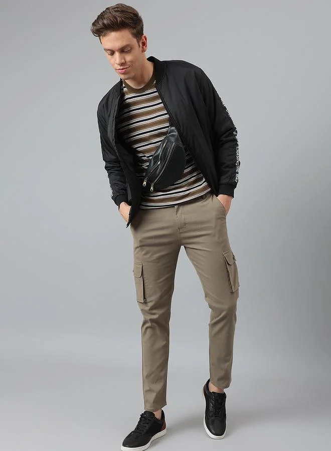 Dennis Lingo  Men Printed Panel Outdoor Bomber Jacket for Men | Best Price UAE